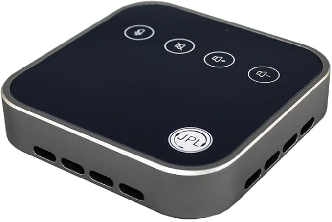 Convey USB Speakerphone with Fully Duplexed Microphones 360 Degree Omnidirectional Voice Pickup and Soft Pouch Carry Case 575-386-001