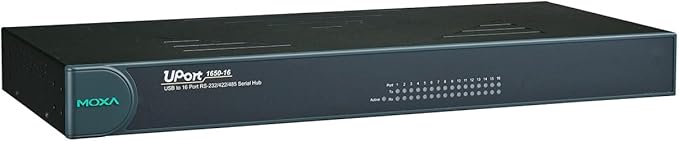 MOXA UPort 1650-16 USB to 16-Port RS-232/422/485 Serial Hub USB 2.0 hi-Speed 921.6Kbps 15KV ESD Protection mini DB9F-to-TB