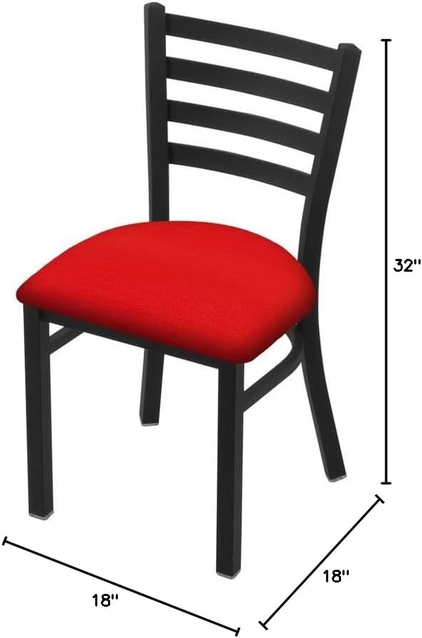 HBS 400 Jackie 18 Chair with Black Wrinkle Finish and Canter Red Seat