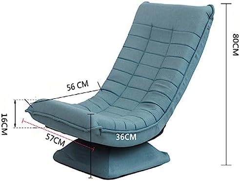 Swivel Floor Chairs for AdultsAdjustable 5-Position Folding Floor Gaming ChairComfy Back Support Padded Multipurpose Living Room Lazy Sofa for GamingReadingWatching TV