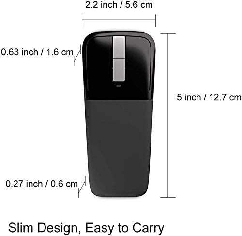 PoseiTun Wireless Mouse Foldable Folding Mice for Laptop PC