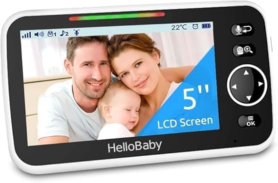 HelloBaby 𝑯𝑩6550 𝑴𝒐𝒏𝒊𝒕𝒐𝒓 𝑶𝒏𝒍𝒚 Replacement Monitor ONLY for HB6550 2021/2022 Ver Parent Unit Replacement Screen 5 Display 𝑵𝑶𝑻 𝑾𝒐𝒓𝒌 𝒇𝒐𝒓 𝑯𝑩6351-2/𝑯𝑩6250/HB6550 2024/2025