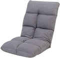 Floor Chair Floor Chair Folding Single Sleep Independent Liner Lazy Leisure Sofa Removable and Washable Computer Bed Chair 5 Levels Adjustable Simple Meditation Chair (Color : Light Blue)