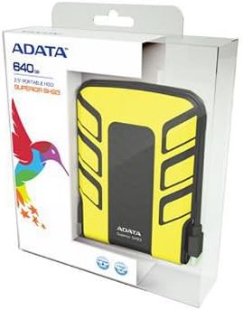 ASH93-1TU-CYL Superior SH93 1 TB 2.5 External Hard Drive - 1 Pack - Box - Yellow