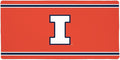 University of Illinois Fighting Illini Primary Logo Stripes Large Gaming Mouse Pad Desk Mat with Stitched Edges Non-Slip Base for Gamer Home and Office 31.5 x 15.7