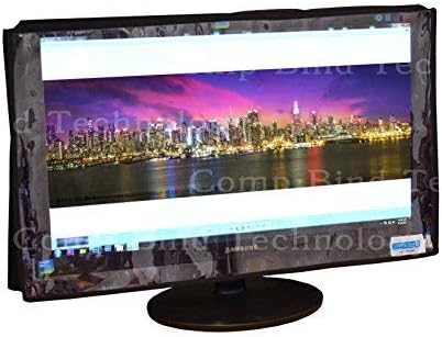 Comp Bind Technology Waterproof Cover for LCD 27'' Monitor Front Transparent Anti Static and Strong Cover Dimensions 25.1''W x 2.25''D x 14.9''H