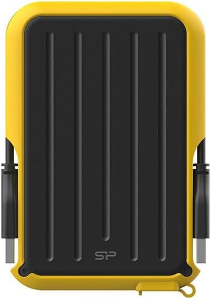 SP020TBPHD66SS3Y SP Silicon Power Portable Hard Drive 2TB 2.5 Inch External USB 3.2 Gen1 Compatible (USB3.1 / USB3.0 / USB2.0 Compatible) IPX4 Waterproof Shockproof Yellow