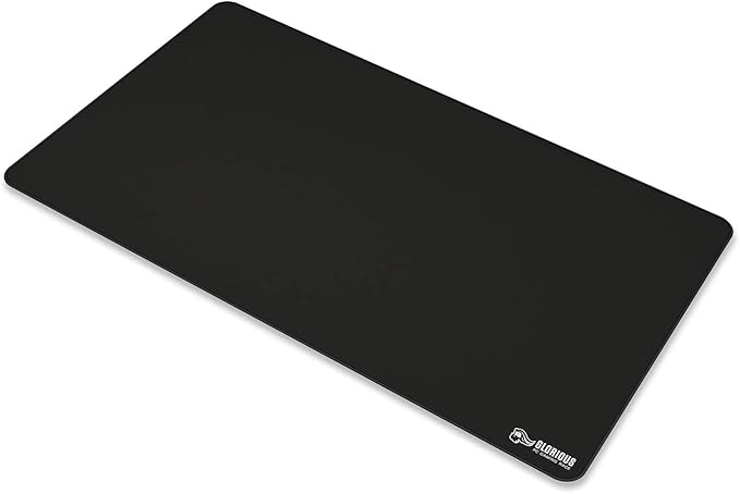 GLORIOUS XL Extended Gaming Mouse Mat/Pad - Large Wide (XL Extended) Black Cloth Mousepad Stitched Edges | 14x24 (G-P)