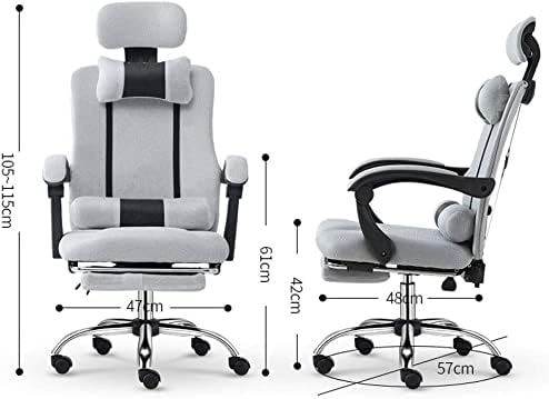 Office Chair Recliner Computer Chair Office Desk Chair Ergonomic Mesh Chair Lift Swivel Chair Work Game Chair Gaming Chair Chair (Color : Green) Needed