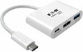 TRIPP LITE USB-C to HDMI Adapter Converter Multiport with USB Hub PD Charging 5 Gbps Data Tranfer Thunderbolt 3 Compatible 1080p@60Hz Plug-and-Play Operation 3-Year Warranty (U444-06N-HU-C)