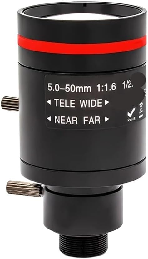 HD 5MP Varifocal M12 Mount Lens 50mm 1 2 IR Filter Manual and Zoom for Security Camera Long Distance View