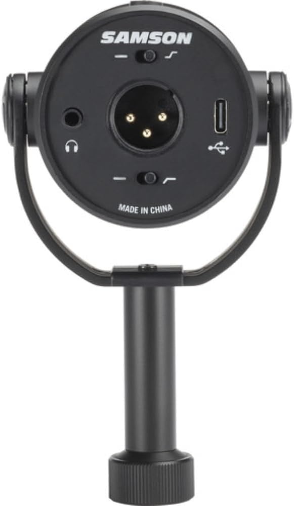 SAMSON Q9U XLR/USB Dynamic Broadcast Microphone Bundled with Mic Table Stand + Wind Screen Pop Filter + XLR Cable + Cleaning Cloth (5 Items)
