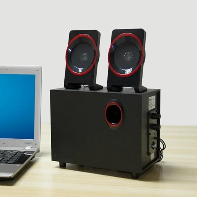 JSEIAJB Play Knob Pc Audio Computer Speakers Home 3.5mm Mini Plug Speaker Theater Multimedia PC