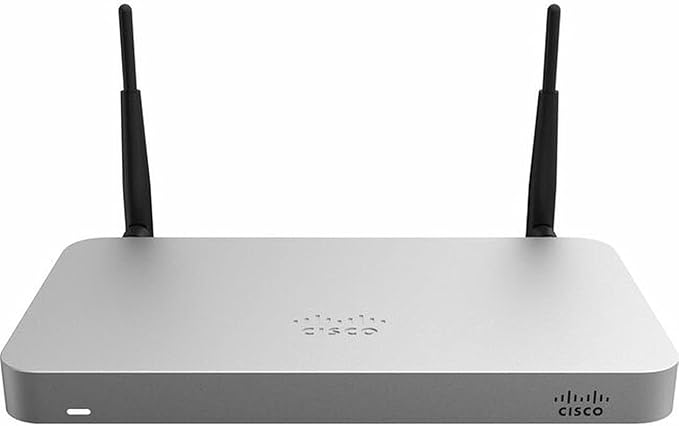 Cisco Meraki MX64W-HW Cloud Managed Firewall Security Appliance w/ Power Adapter [Unclaimed &amp No License] (Renewed)