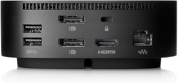 HP USB-C Dock G5-11-in-1 Adapter for Both USB-C and Thunderbolt-Enabled Laptops PCs &amp Notebooks - for Charging Networking or Data Transfers - Great for Secure &amp Remote ManagementBlack