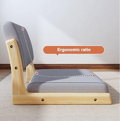 BTZHY Floor Chair Tatami Chair Accent Furniture Meditation Floor Chair Living Room Chair Floor seat Portable Japanese Legless Chair Lazy Sofa for Bay Window Meditation Reading