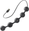 LEXON PEAS HUB 2 4-Port Hub Charge 2 x USB 2 x USB-C 2 Smartphones Simultaneously Copper Inner Cable LD143DG Dark Gray