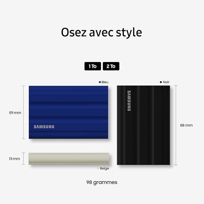 SAMSUNG T7 Shield External 1 TB USB 3.2