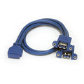 StarTech.com 1.6 ft Blue USB 3.0 Female-to-Female Cable for Motherboard Header Compatible with Computer Laptop Printer Keyboard Mouse USB Hub USB Flash Drive Authentication Fob