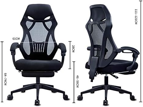 Office Chair Gaming Chair Computer Chair Ergonomic Mesh Office Chair High Back Computer Chair Desk Chair Mesh Chair with Thick Cushion Soft Adjustable (Color : 3-Pack)