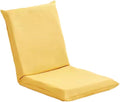 Floor Air with 5 Adjustable Position Gaming Floor Seat for Living Room Floor Air with Backrest Lazy Sofa Air for Balcony Reading Bedroom Study RoomGreenYellow