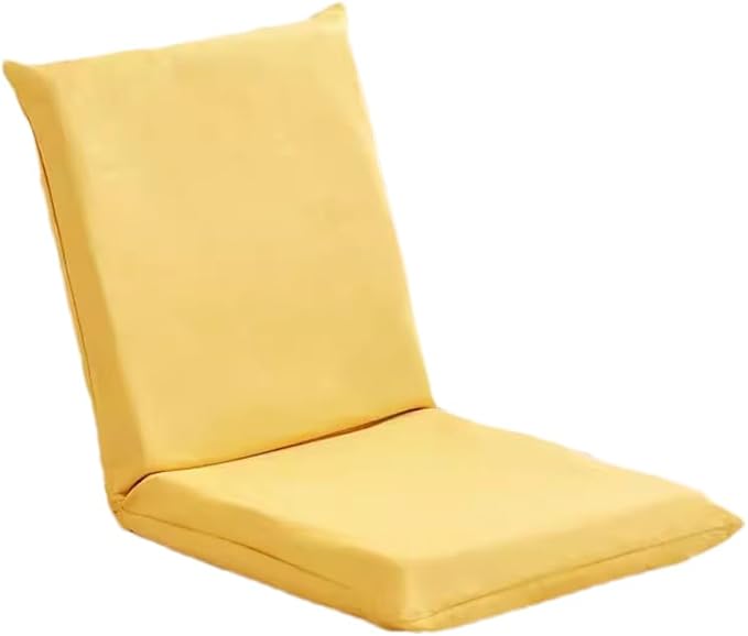 Floor Air with 5 Adjustable Position Gaming Floor Seat for Living Room Floor Air with Backrest Lazy Sofa Air for Balcony Reading Bedroom Study RoomGreenYellow