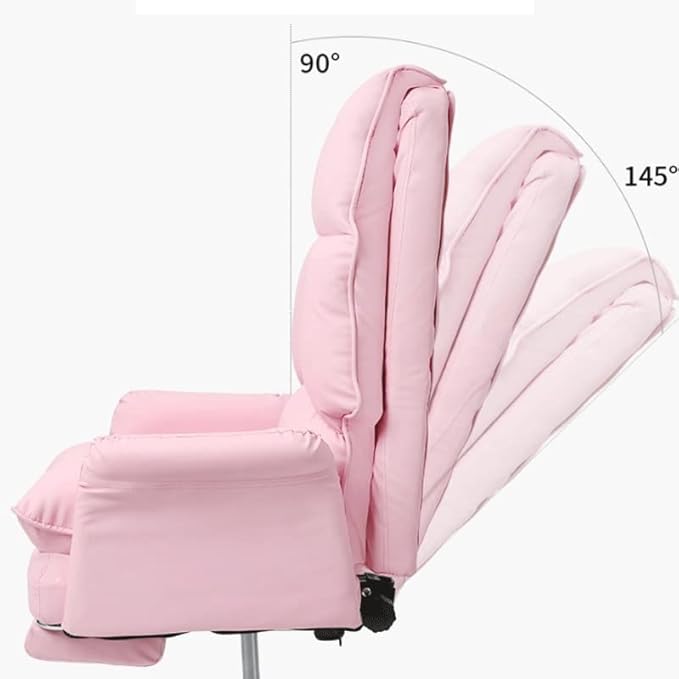 Office Chair Gaming Chair Computer Chair Office Computer Chair Comfortable Soft Gamer Chair PU Leather Chair Rotating Recliner with Footrest