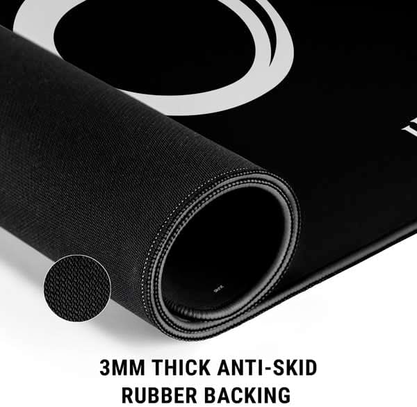 Skinit Medium Gaming Mouse Pad - Officially Licensed Harry Potter Scar and Glasses Design with Stitched Edges Waterproof Non-Slip Rubber Base Desk Mat for Keyboard &amp Mouse 17.7 x 15.75 inche