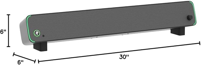 Mackie CR-X Series CR StealthBar Desktop PC Soundbar with Bluetooth (CR-STEALTHBAR)