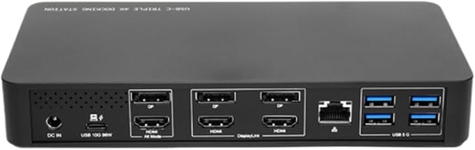 Boom ZYGO USB‑C/DisplayLink Docking Station – Triple 4K60 Display Hub BYOM/Zoom/Teams Compatible 96W Charging Ethernet 6 USB Ports HDMI &amp DP TAA Compliant
