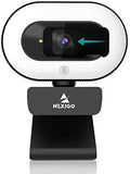 NexiGo StreamCam N930E with Software 1080P Webcam with Ring Light and Privacy Cover Auto-Focus Plug and Play Web Camera for Online Learning Zoom Meeting Skype Teams PC Mac Laptop Desktop