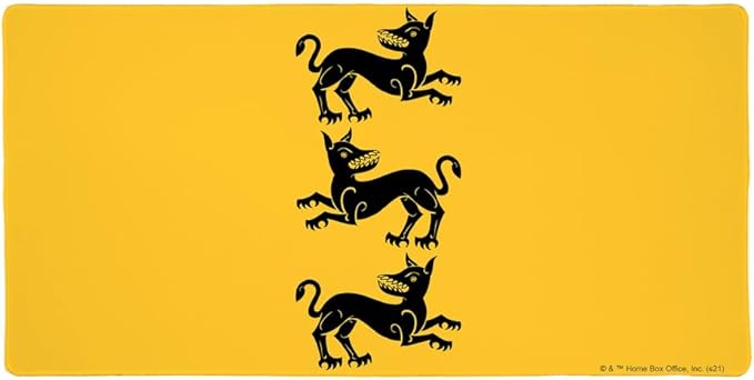 Game of Thrones Clegane Sigil Large Gaming Mouse Pad Desk Mat with Stitched Edges Non-Slip Base for Gamer Home and Office 31.5 x 15.7