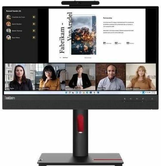 Lenovo ThinkVision TIO22Gen5 22 Class Webcam Full HD LED Monitor - 16:9 - Black