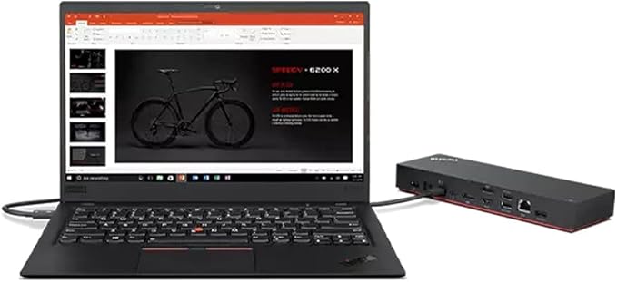 Lenovo 40B00135US Thunderbolt 4 ThinkPad Universal Dock 8K Display Support Up to 100W Power Delivery (Renewed)