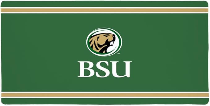 Bemidji State University Primary Logo Stripes Large Gaming Mouse Pad Desk Mat with Stitched Edges Non-Slip Base for Gamer Home and Office 31.5 x 15.7