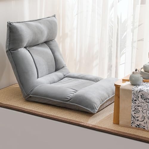 BTZHY Floor Chair Floor Chair with Backrest Foldable Floor Chair for Adults Lazy Sofa Meditation Chair Window Chair Floor Seating Lounge for Reading Watching TV Meditation (/Orange)