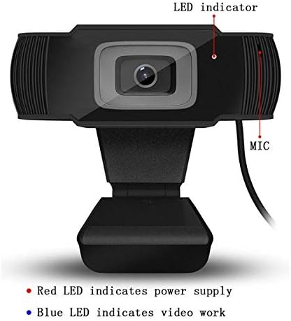 Computer Camera HD 1080P Webcam PC Mini USB 2.0 Web Camera with Microphone USB Computer Camera for Conference Learning Dropship (Color : 1 * 480p)