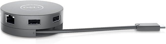 Dell 7-in-1 USB-C Multiport Adapter - DA310-2. USB-A Ports 1 USB-C 1 HDMI 1 DisplayPort 1 VGA and 1 RJ-45 Port Crisp 4K Resolution at 60Hz SuperSpeed Data Transfers Lightweight and Portable.