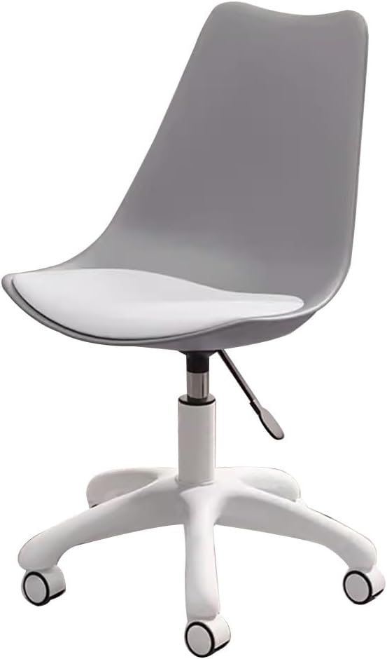 Home Office Desk Chairs Gaming Computer Chair With Wheels Accent Chairs Swivel Makeup Chair Dormitory College Students Study Backrest Chair For Bedroom Living Room Balcony ( Color : Gray B )