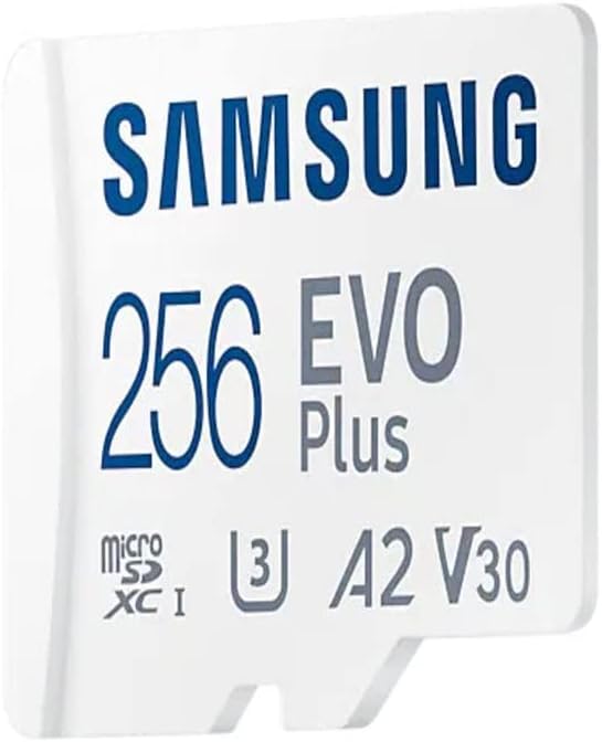Samsung Evo Plus microSD SDXC U3 Class 10 A2 Memory Card 130MB/s with SD Adapter 2021 (256GB)