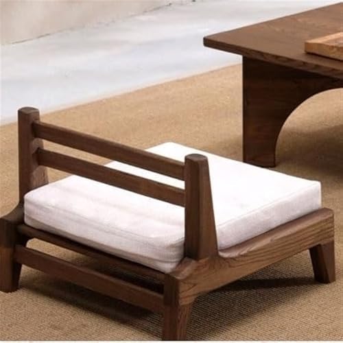 BTZHY Floor Chair Tatami Chair Japanese Bed Indoor Chair Wooden Living Room Furniture Space Saving Living Room Chair Tea Room Chairs Portable Low Chair Meditation Chair (Style 2)