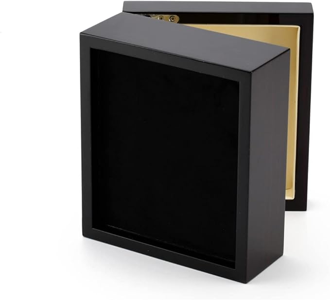 Contemporary 30 Note Hi Gloss Macassar Finish 3.6 LCD Video Jewelry Box - at Last