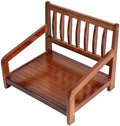 BTZHY Floor Chair Portable Floor Chair with Backrest Japanese Style Wooden Lazy Floor Chair with Armrests Legless Tatami Chair for Bay Window Living Room Bedroom