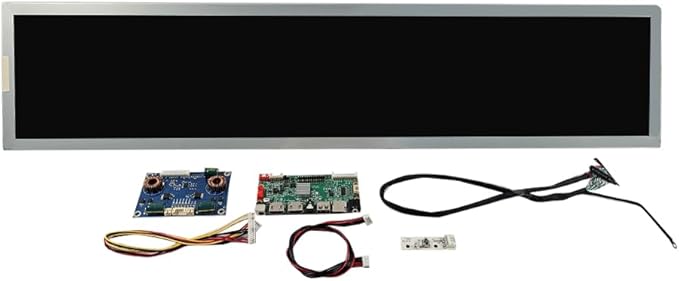 VSDISPLAY 28 28 Inch DV280FBM-NB2 1920x360 IPS LCD Screen Outdoor High Brightness Long Strip Display with USB SD Controller Board