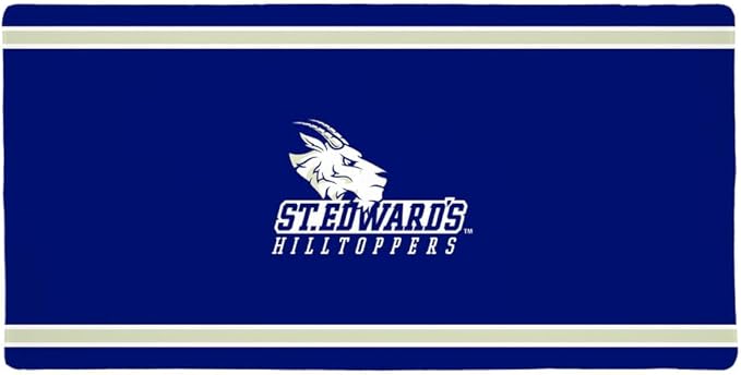 St. Edward's University Hilltoppers Primary Logo Stripes Large Gaming Mouse Pad Desk Mat with Stitched Edges Non-Slip Base for Gamer Home and Office 31.5 x 15.7