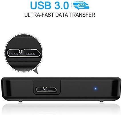 500GB Portable External Hard Drive Ultra Slim 2.5'' USB 3.0 HDD Storage for PC Desktop Laptop MacBook Chromebook Xbox One