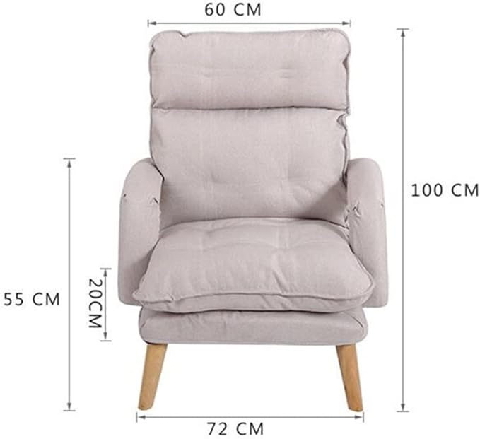 Office Chair Gaming Chair Computer Chair Lounge Chair Removable Washable Fabric Upholstery Armchair Lazy Sofa Recliner Adjustable Backrest