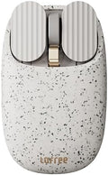LOFREE Wavy Chips Dual-Mode Wireless Mouse with 5 Adjustable DPI Levels Compatible with Windows MacOS iOS Android (Terrazzo)