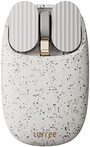 LOFREE Wavy Chips Dual-Mode Wireless Mouse with 5 Adjustable DPI Levels Compatible with Windows MacOS iOS Android (Terrazzo)