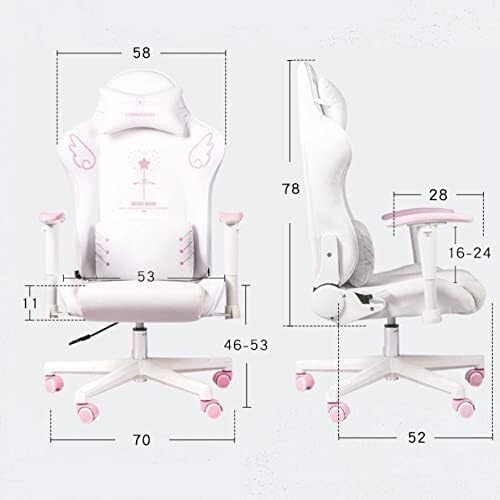 Gaming Chair Racing Style High-Back Ergonomic PU Leather Office Chair with Lumbar Support Adjustable Arms &amp Headrest